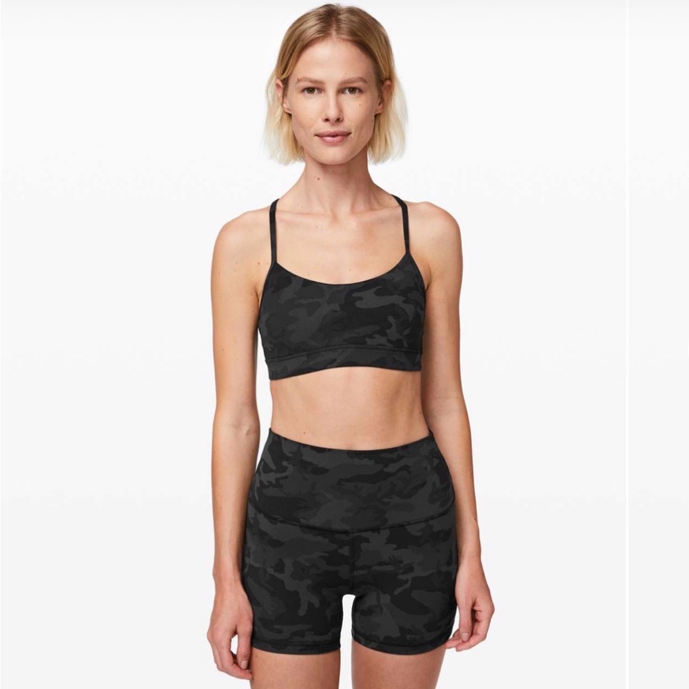 Lululemon Flow Y Bra *Nulu Camouflage Sports Bra size 12
